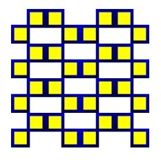A shape filled with a Drawing brush with TileMode as FlipX