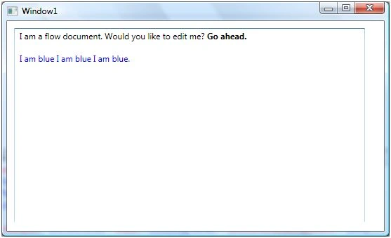 WPF RichTextBox control