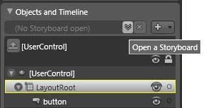 Storyboards in expression blend