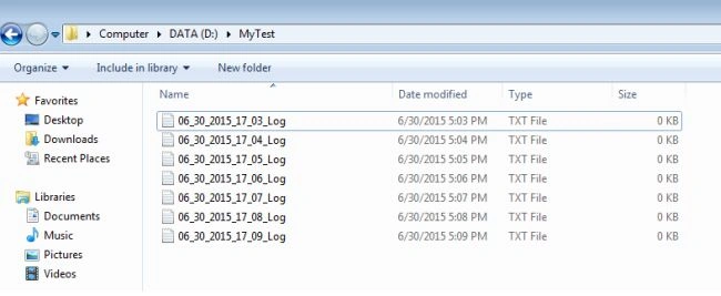 generating text files