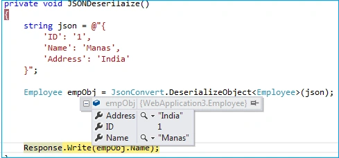 JSON Deserialization