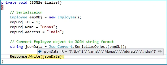 JSON Serialization