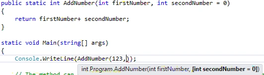 Optional Parameter in C#
