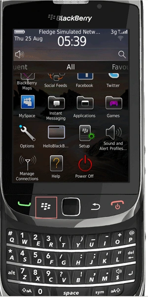 BlackBerry output