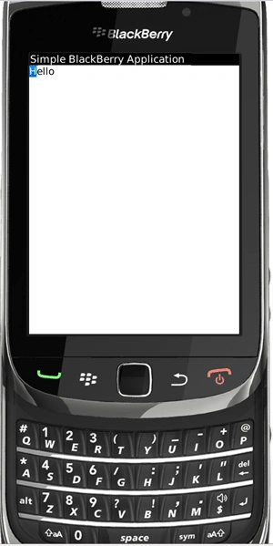 BlackBerry project output