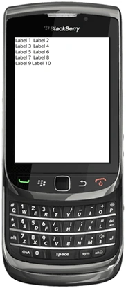 GridFieldManager in blackberry
