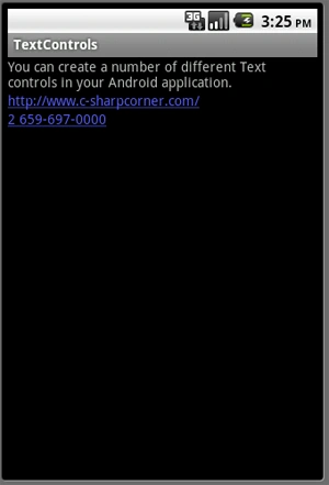 textview autolink in android
