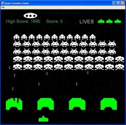 Space Invaders Game in C#