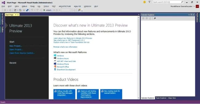 Visual Studio 2013 Preview