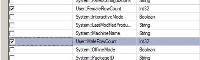 RowCount in SSIS