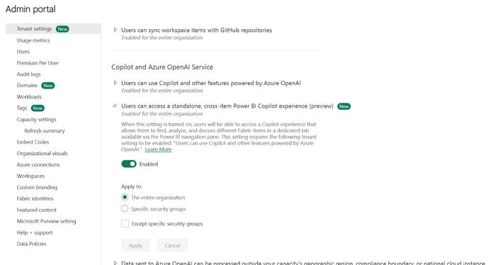 Admin portal
