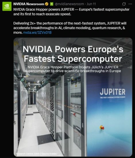 JUPITER supercomputer