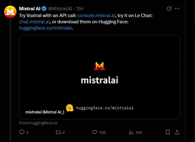 Mistral AI Voxtral