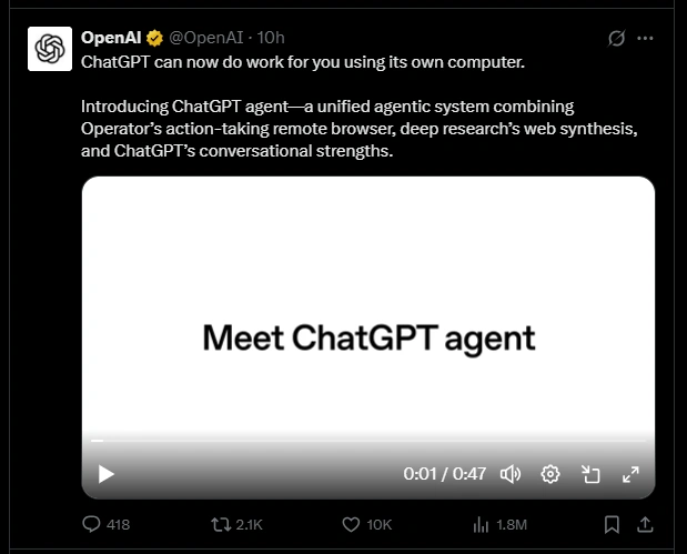 ChatGPT Agent