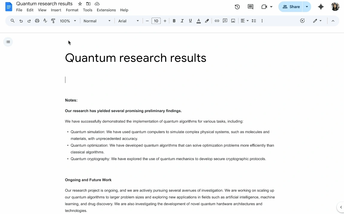 add audio button in Google docs