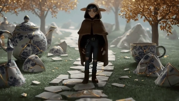 The_character_walks