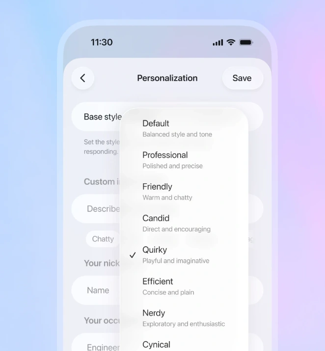 personalization