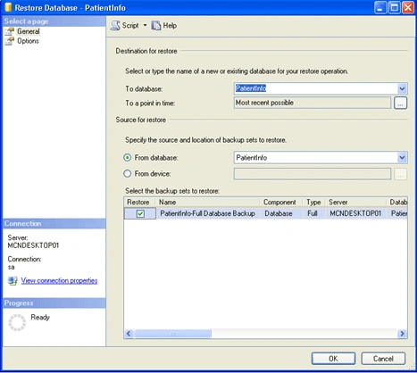 Restore Database