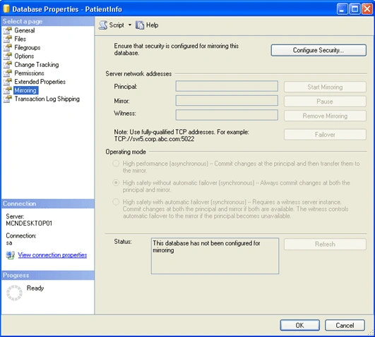Database Properties