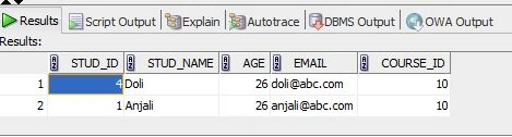 Subquery using Where Clause