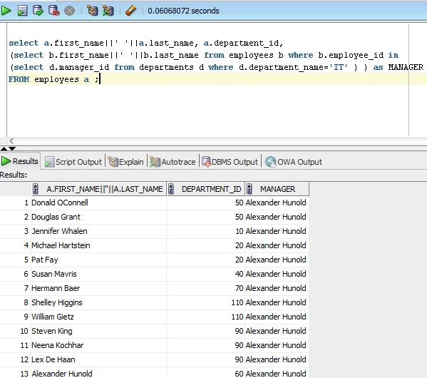 Correlated SubQuery