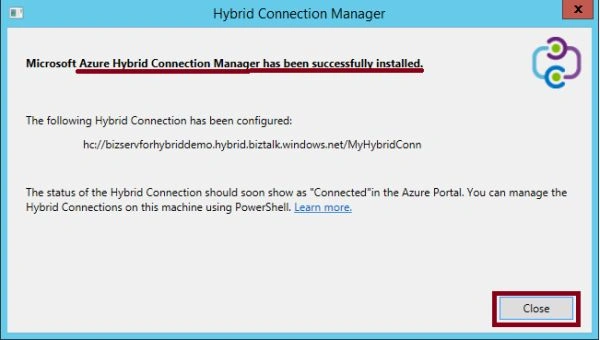 configured successfully
