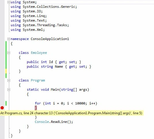 debugging application