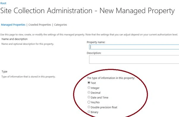 creating new managed property