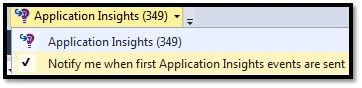 Application Insights Notification option