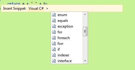 Right click on your code