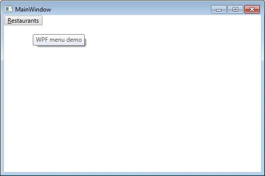 Adding ToolTip to MenuItem