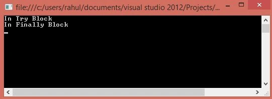 program output