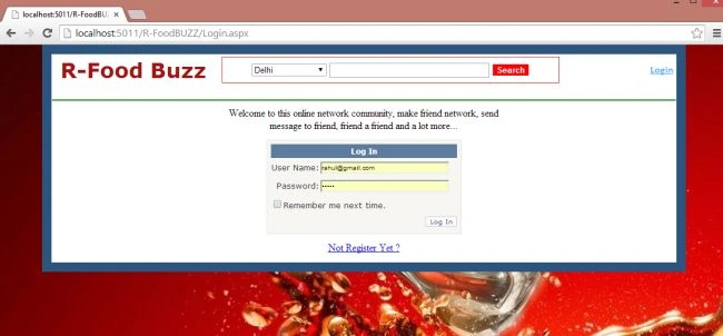 Login button