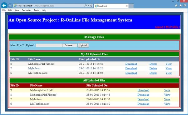 Manage Files