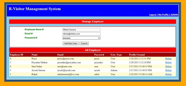 Manage Employee