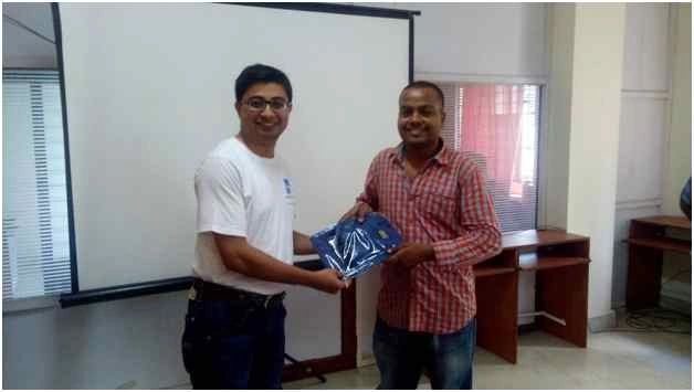 Prize given by Subhendu De