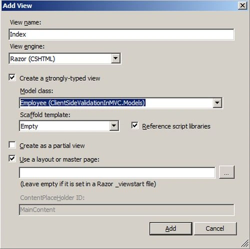 add view
