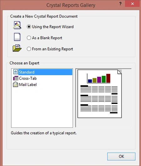 Crystal Report gallery