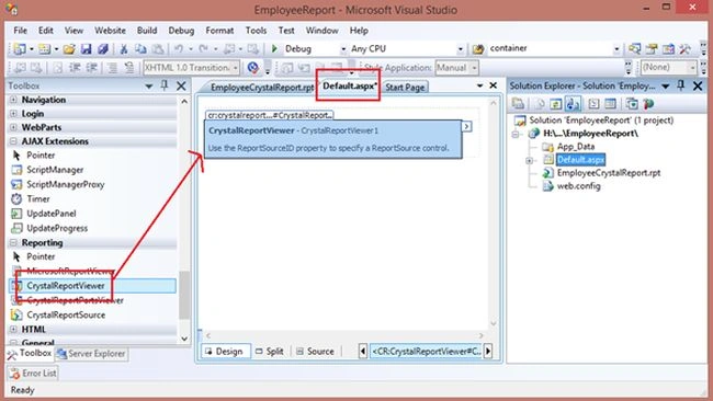 CrystalReportViewer