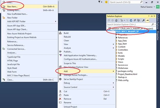 Solution Explorer