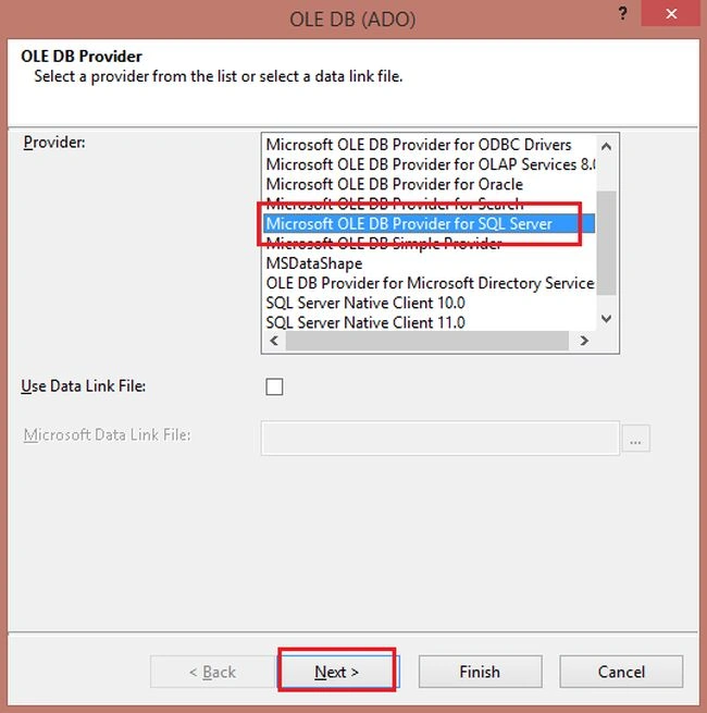 oledb provider