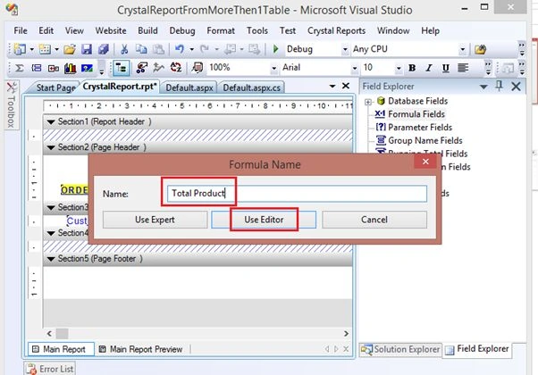 Click Use Editor