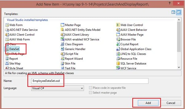 Select DataSet