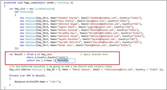 query to execute