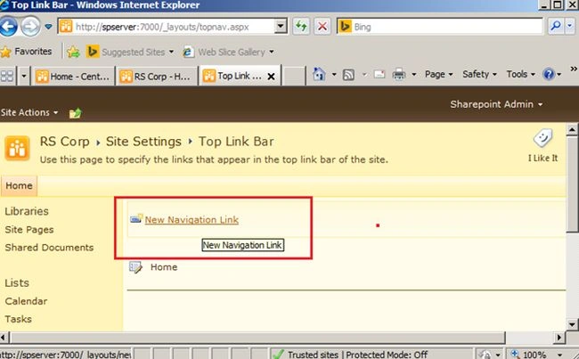 Navigation Link