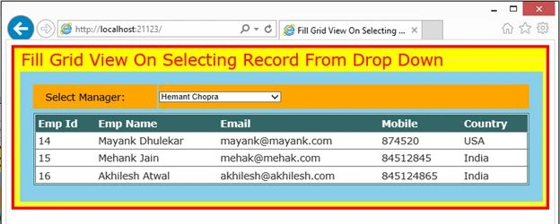 select record