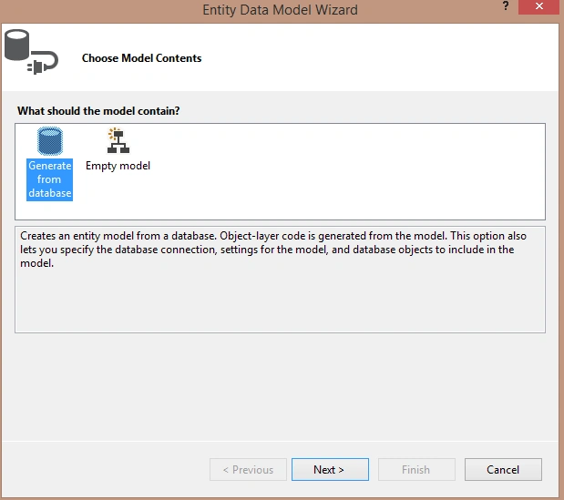 choose model contents