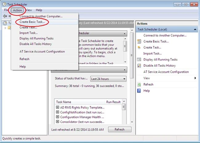 create basic task