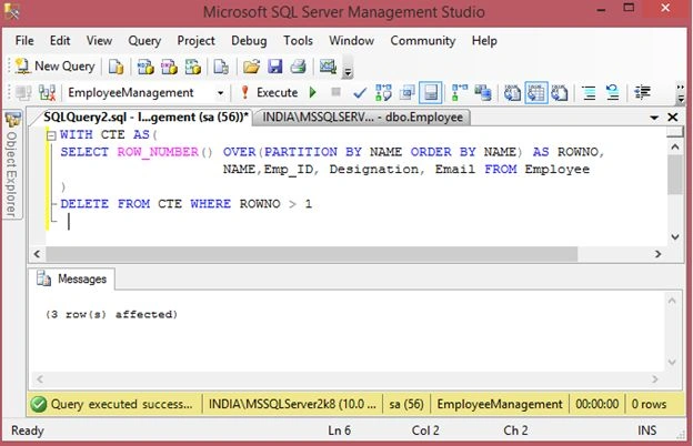 remove duplicate records