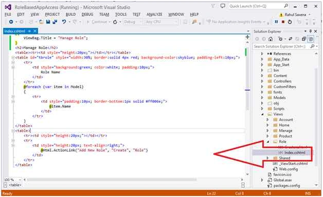 Add View on Index ActionMethod